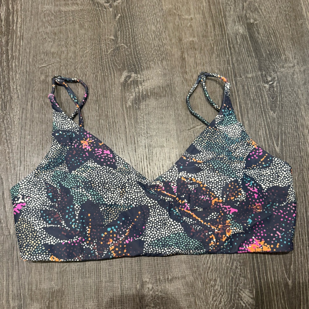 O’Neill Leaf Print Bikini Top